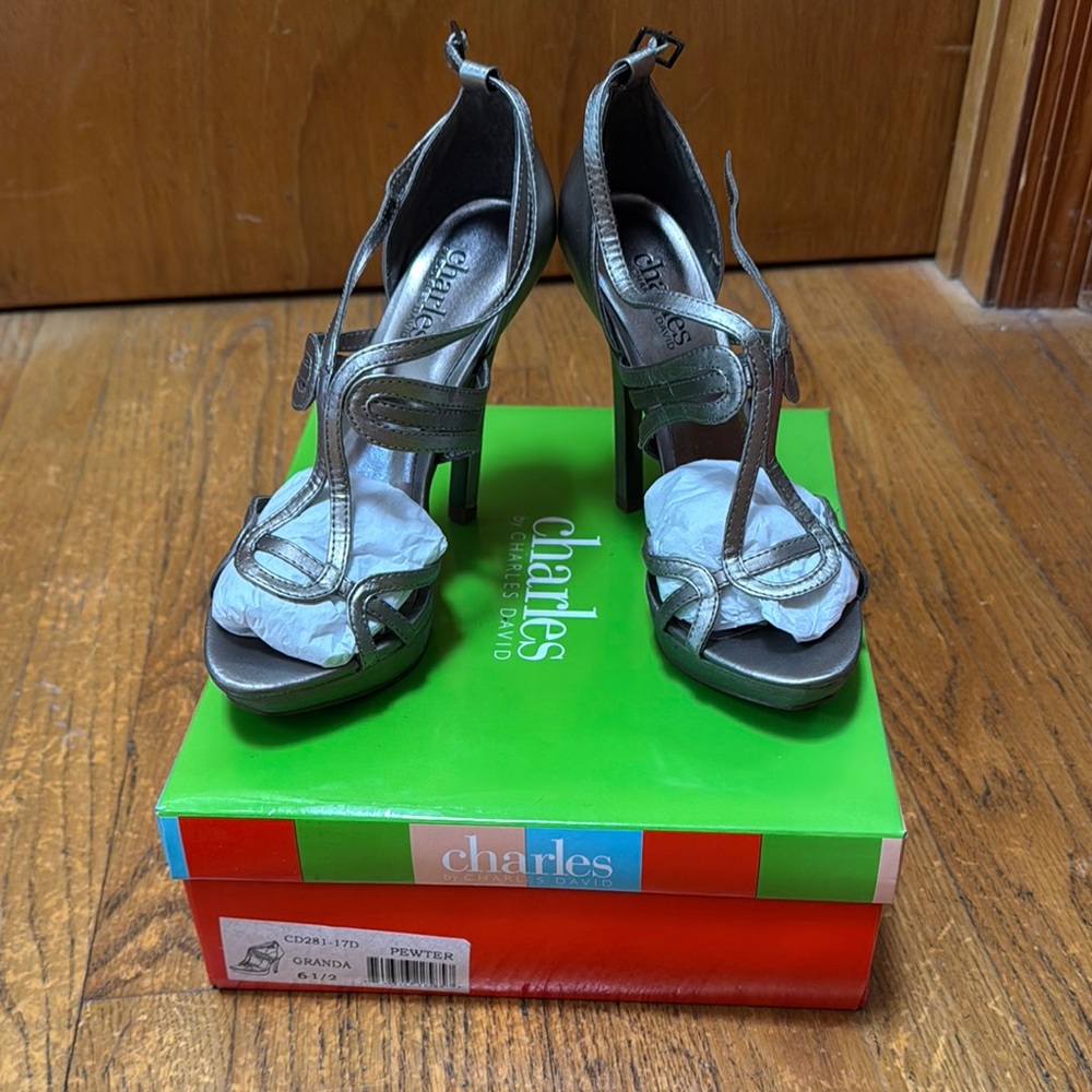 NIB Charles David “Granda” Strappy Heels. Size 6.5